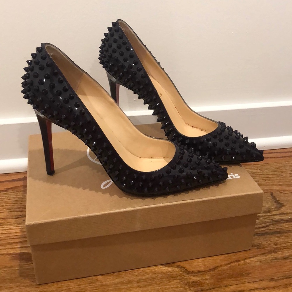 Christian Louboutin Pigalle Spikes in Iris
